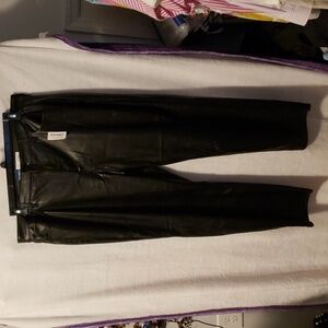 Black Faux Leather Pants, Old Navy